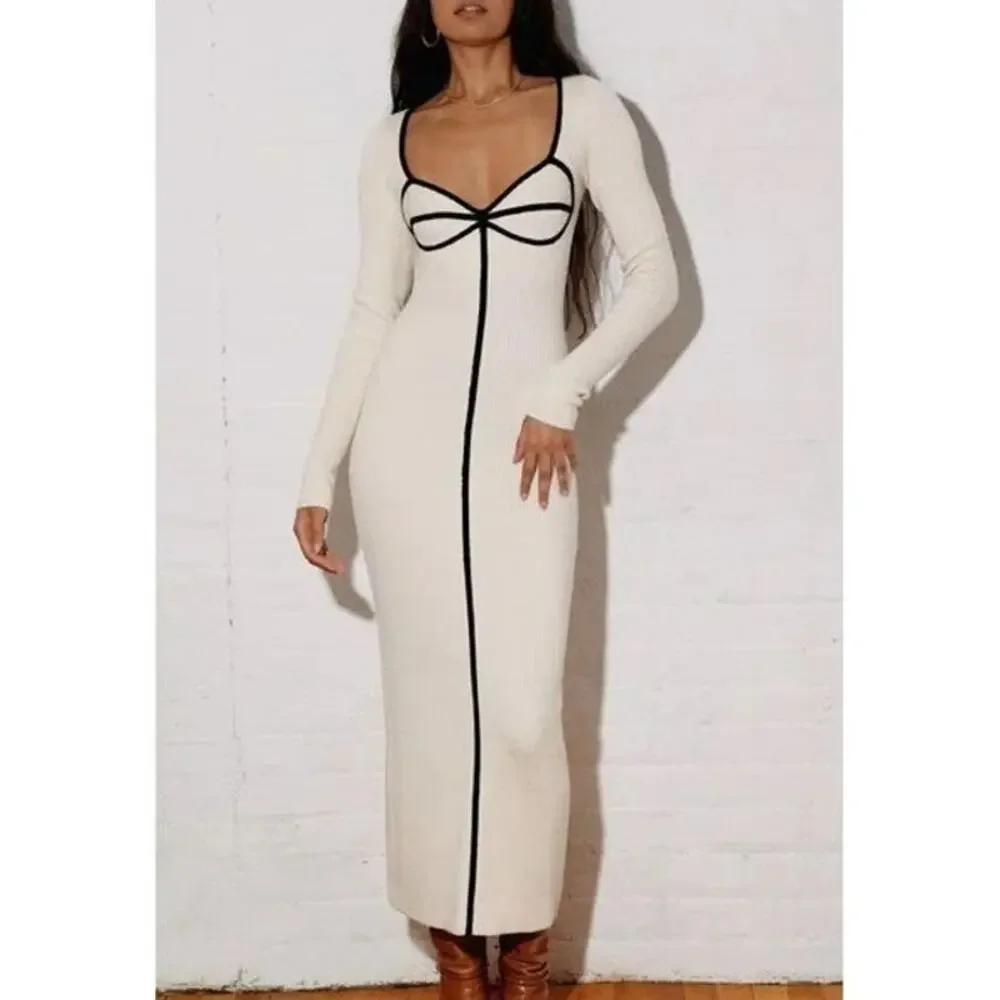 Mara Hoffman + Net Sustain Lucienne Ribbed Organic Cotton-blend Midi Dress XS - Picture 2 of 16